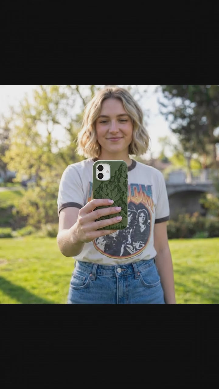 Forest Floor Quiet Climb iPhone 17 Case - Product video demonstration