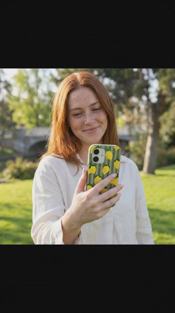 Forest Floor Zesty Lines iPhone 16 Pro Max Case - Product video demonstration