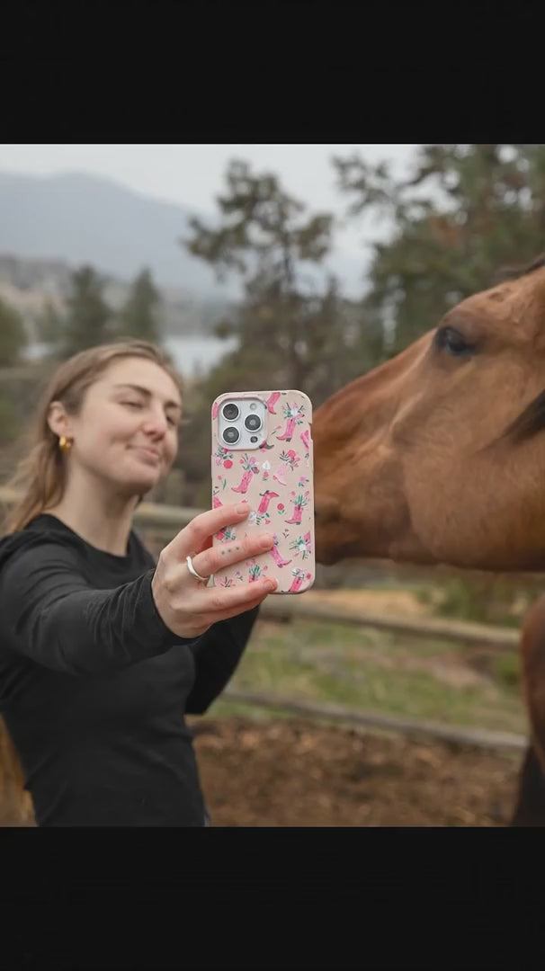 Seashell Boots N Flowers iPhone 16 Pro Case - Product video demonstration