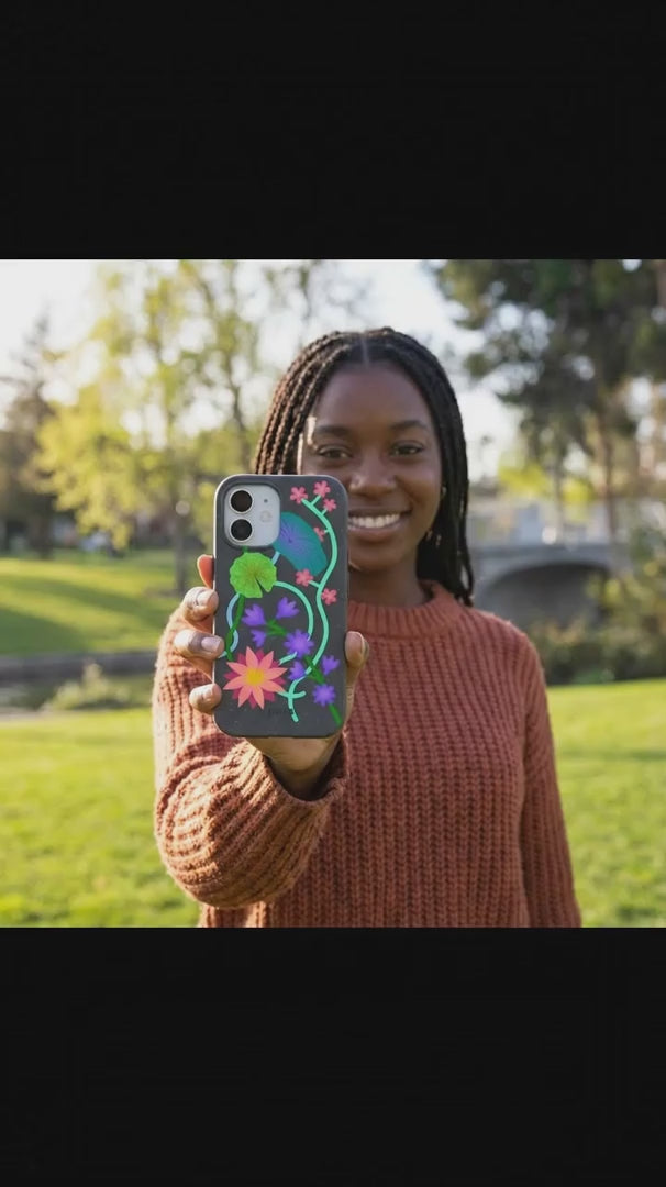 Black Neon Garden iPhone 16 Case - Product video demonstration