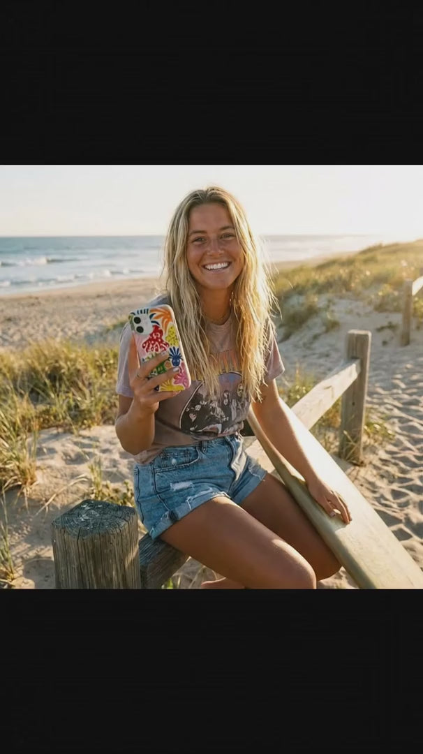 Seashell Octopi iPhone 17 Pro Case - Product video demonstration