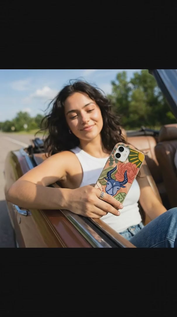 Seashell Taurus Bull iPhone 17 Pro Case - Product video demonstration