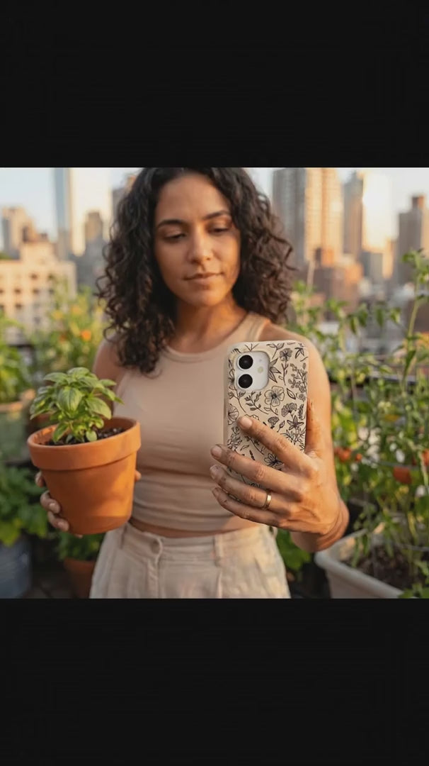 Seashell Wild Flower iPhone 16 Pro Case - Product video demonstration