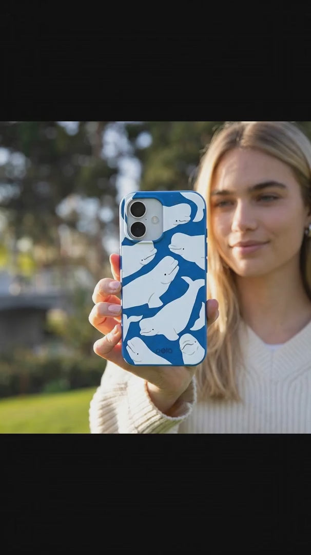 Electric Blue Belugas iPhone 15 Case - Product video demonstration