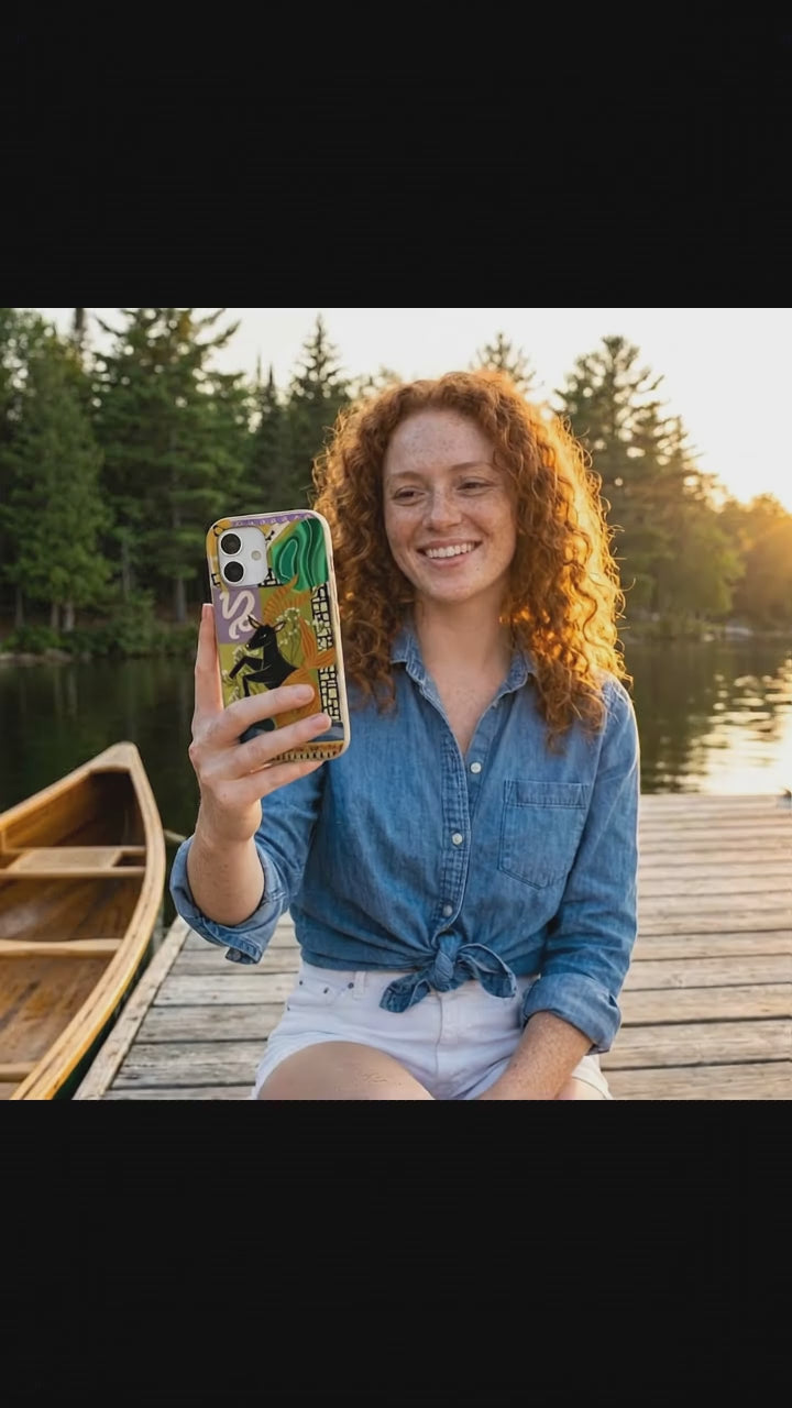 Seashell Capricorn Sea Goat iPhone 17 Case - Product video demonstration