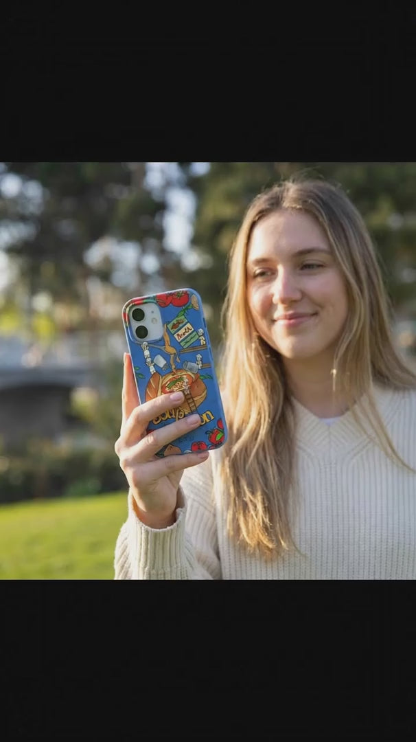 Electric Blue Soup Season iPhone 16 Case - Product video demonstration