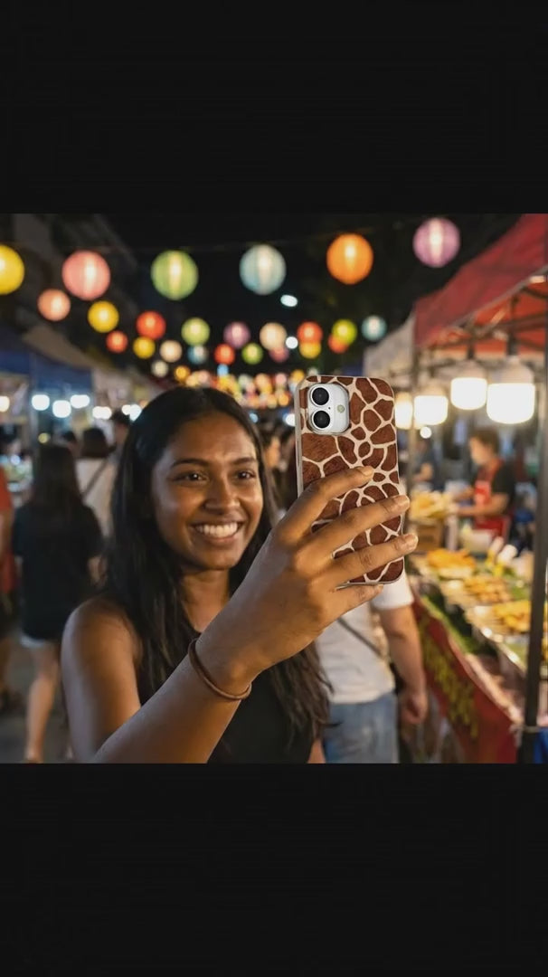 Seashell Giraffe iPhone 15 Pro Case - Product video demonstration