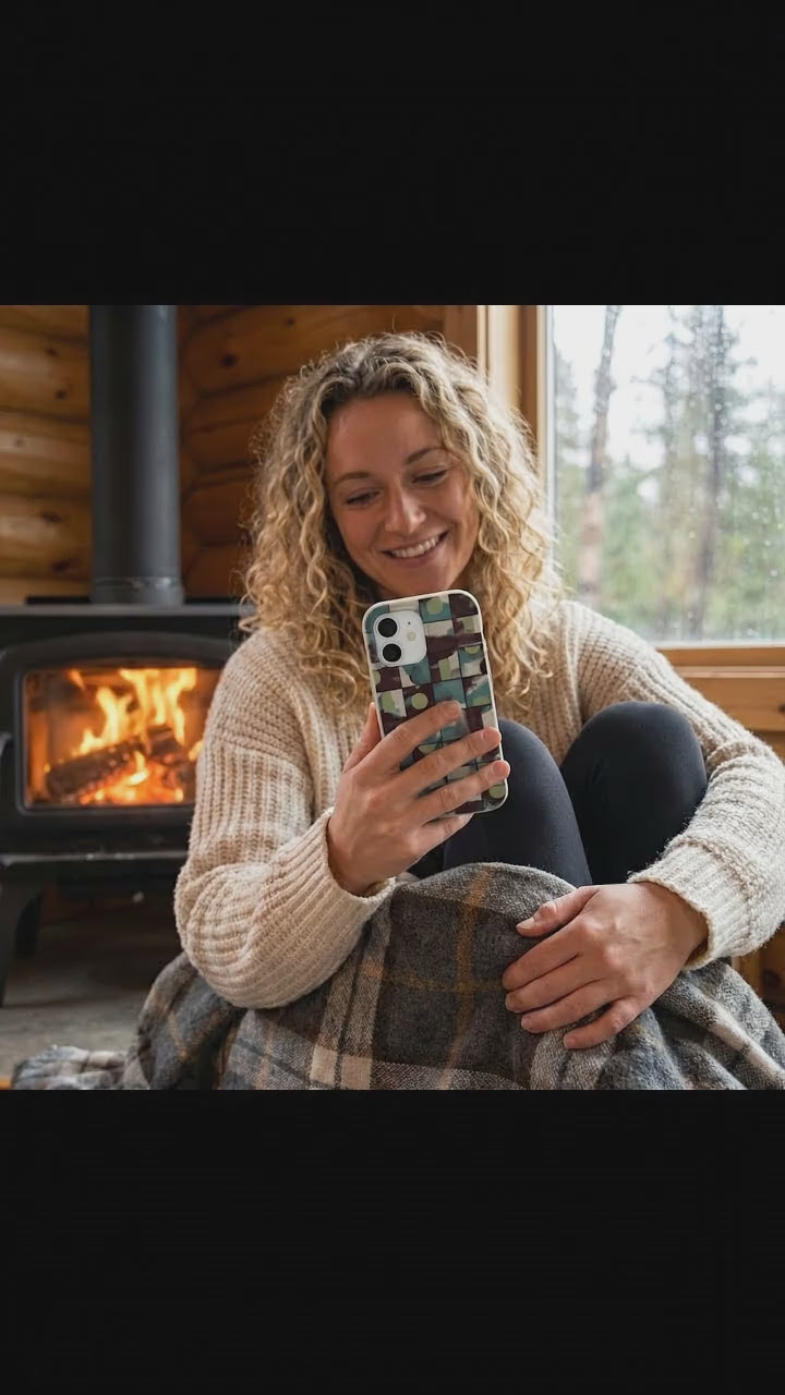 London Fog Mosaic Puzzle iPhone 17 Case - Product video demonstration