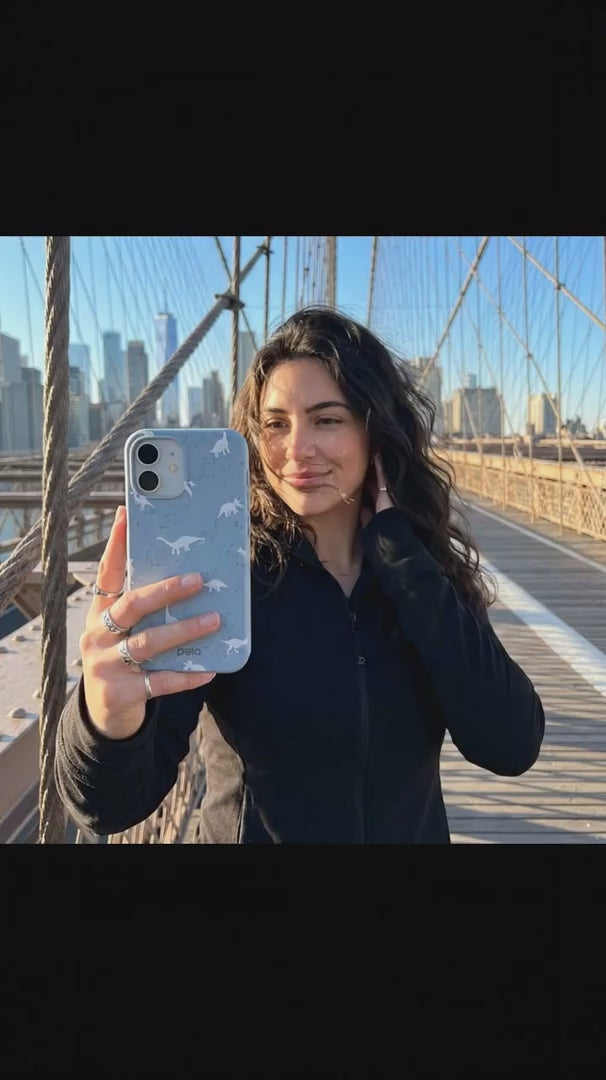 Powder Blue Lil Dinos iPhone 16 Pro Max Case - Product video demonstration