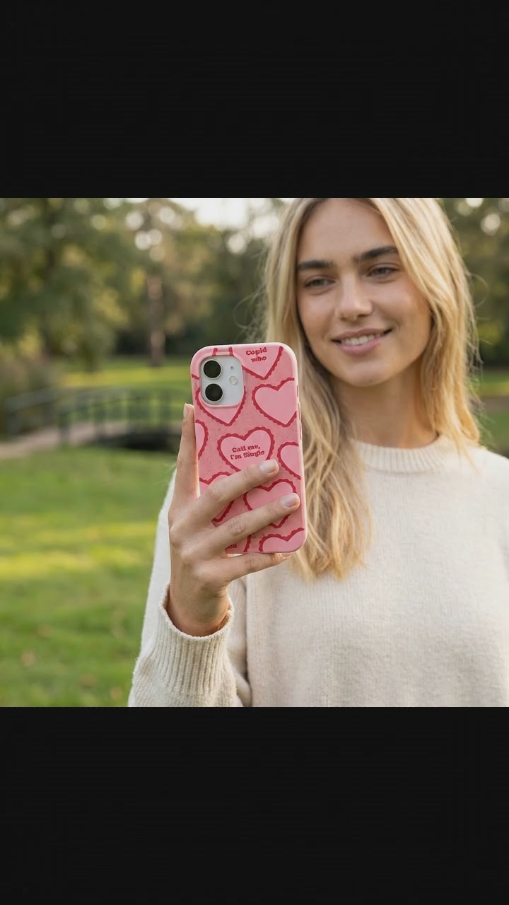Bubblegum Pink Cupid Who iPhone 17 Case - Product video demonstration