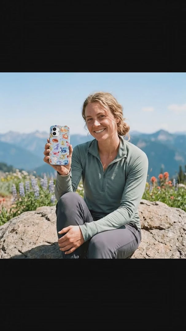 Powder Blue Dragon Cuties iPhone 16 Pro Max Case - Product video demonstration