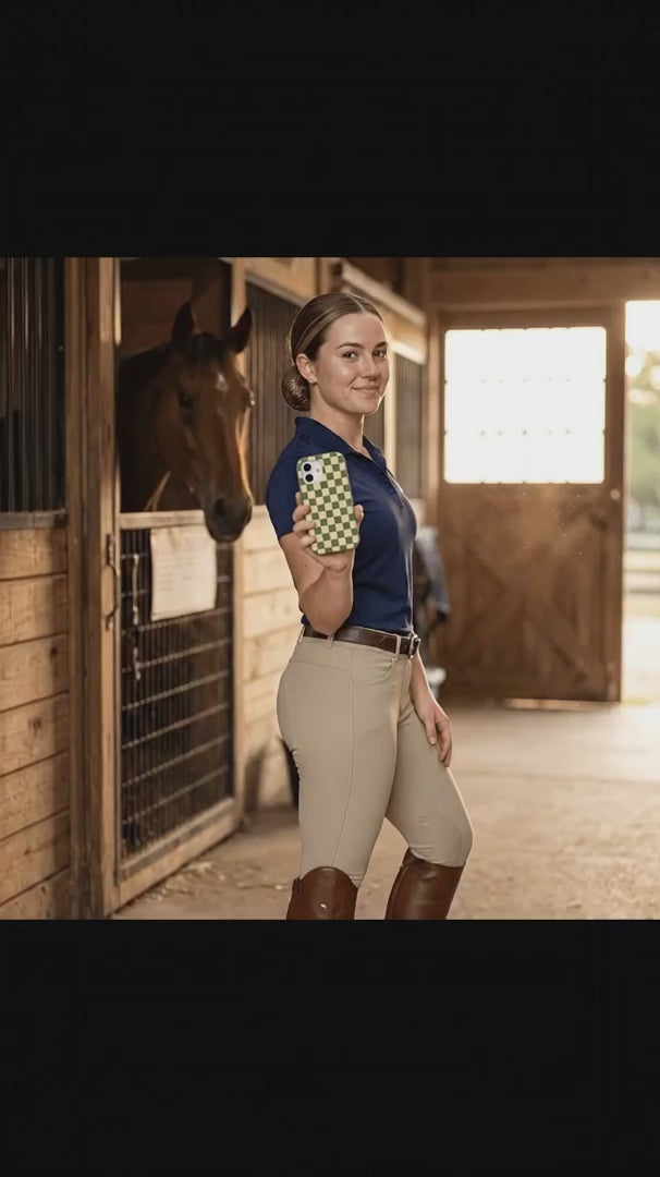 Forest Floor Matcha Check iPhone 17 Pro Case - Product video demonstration