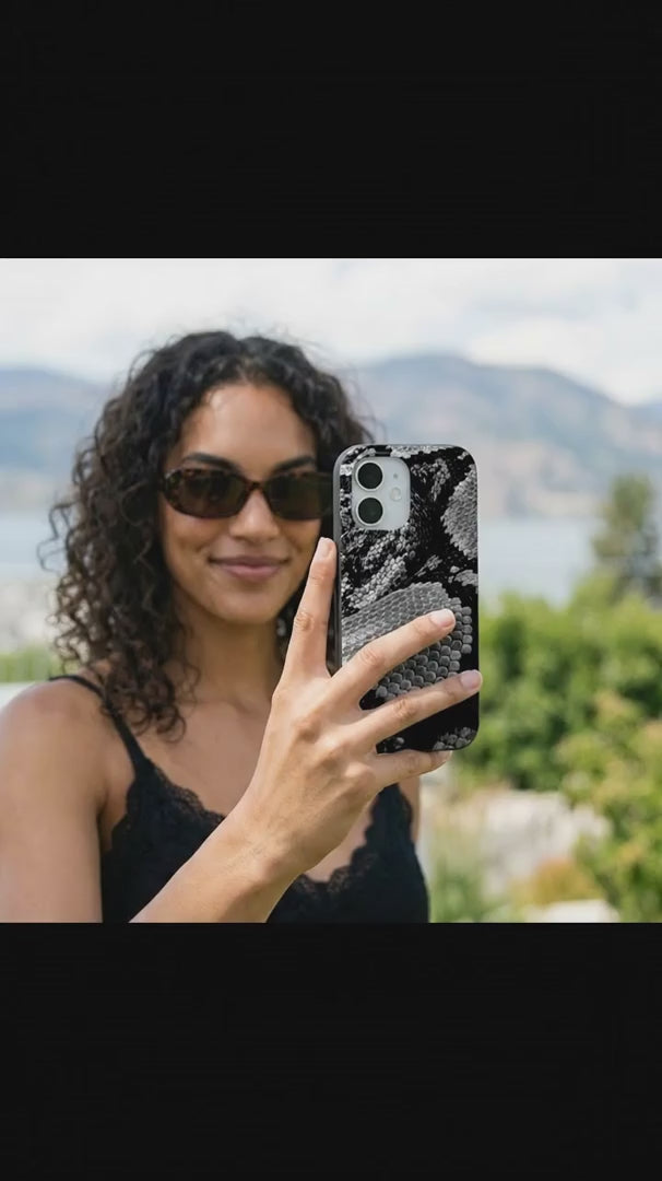 Black Snake Scale iPhone 16 Pro Case - Product video demonstration