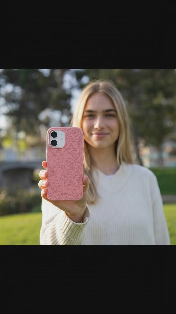 Bubblegum Pink Rosettes iPhone 16 Pro Case - Product video demonstration