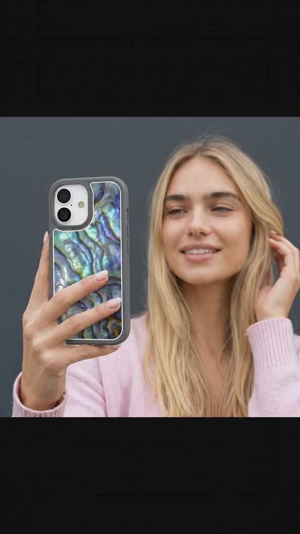 Clear Opal Tide iPhone 17 Pro Case With Noir Ridge (MagSafe included) - Product video demonstration