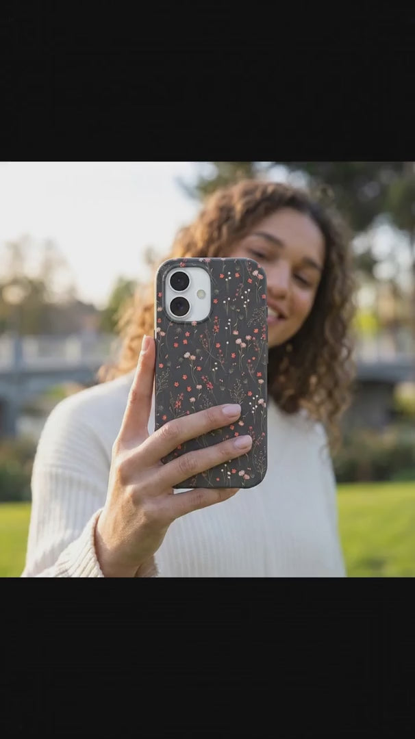 Black Night Garden iPhone 15 Case - Product video demonstration
