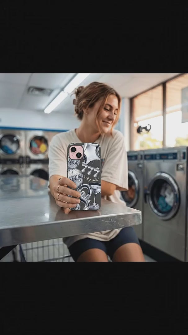 Black Cosmic Luck iPhone 16 Pro Max Case - Product video demonstration