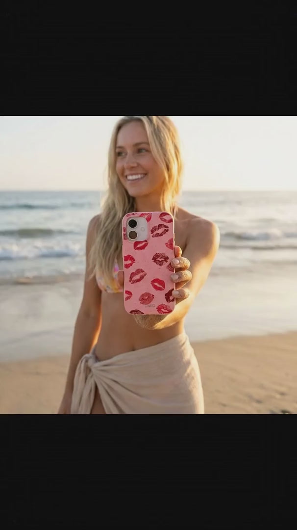 Bubblegum Pink XOXO iPhone 15 Case - Product video demonstration