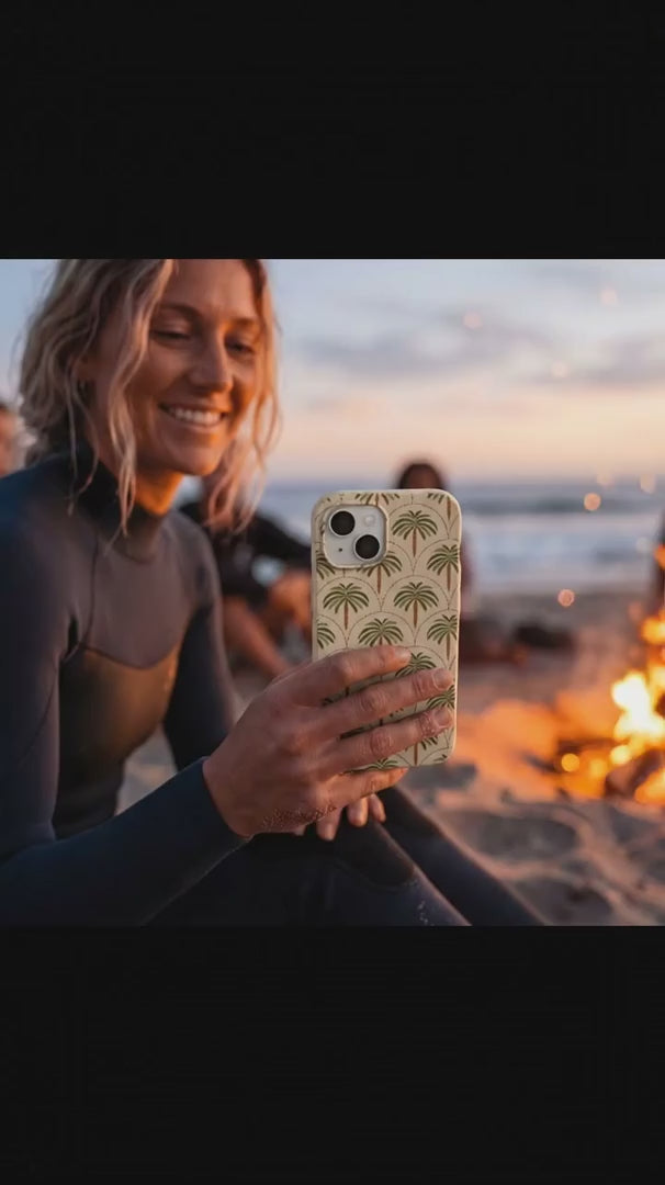 Seashell Palm Reverie iPhone 15 Case - Product video demonstration