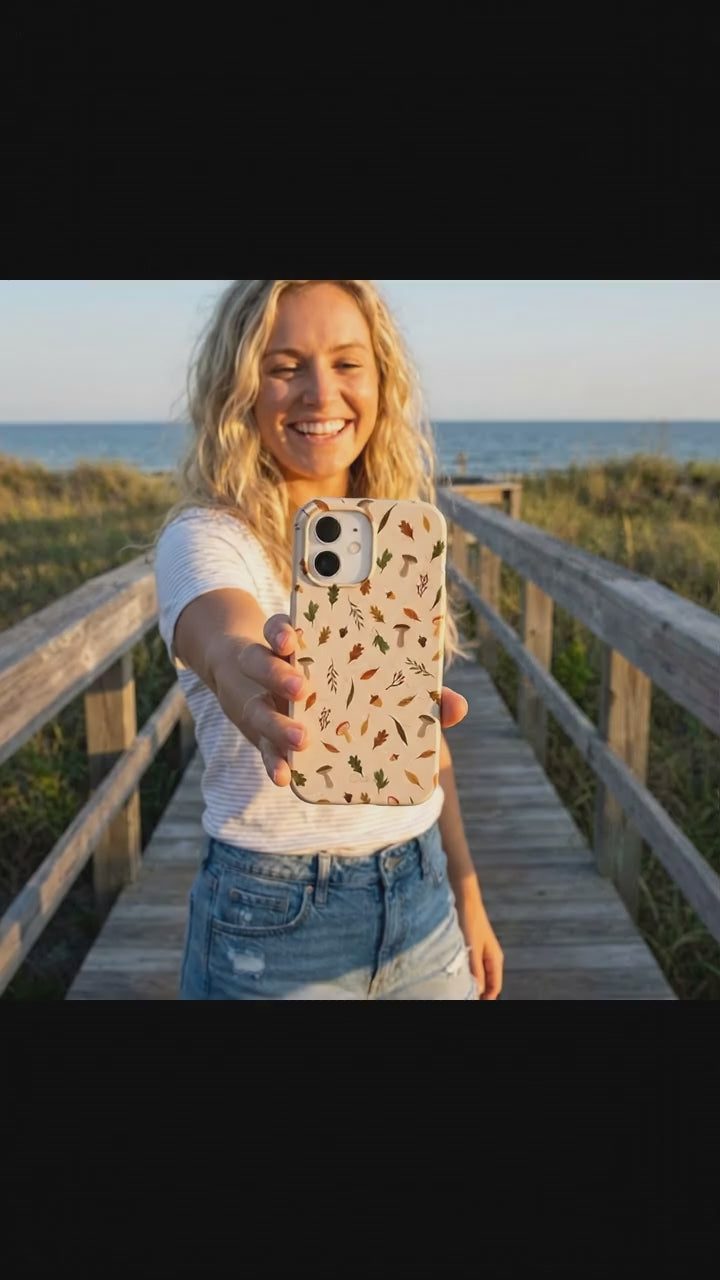 Seashell Woodland Harvest iPhone 17 Case - Product video demonstration