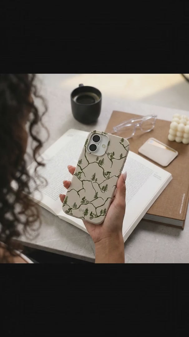 London Fog Bike Trek iPhone 17 Pro Case - Product video demonstration