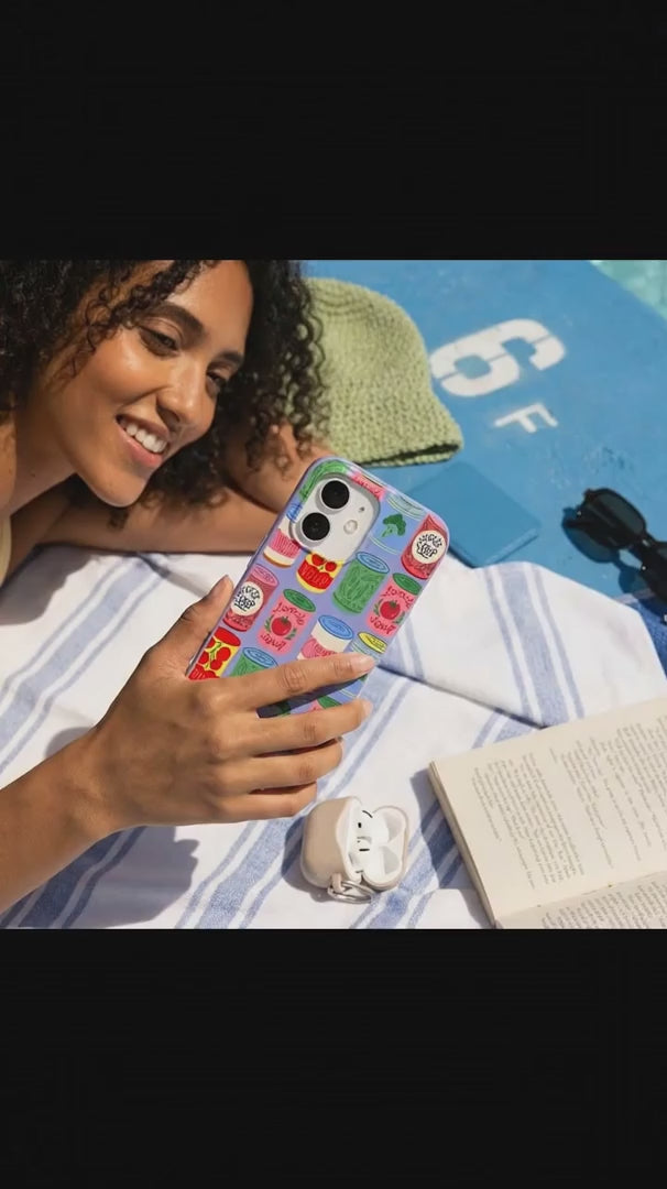 Electric Blue Soup Stories iPhone 16 Case - Product video demonstration