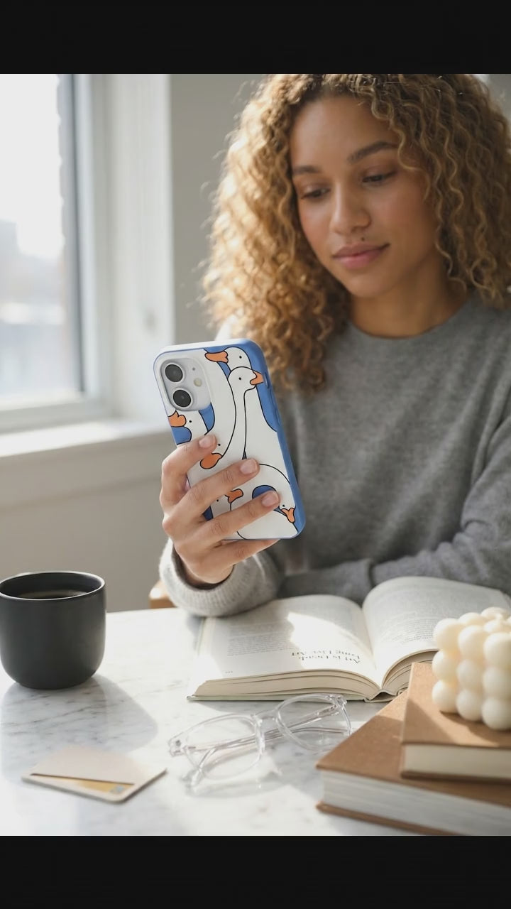 Electric Blue Silly Goose iPhone 16 Case - Product video demonstration