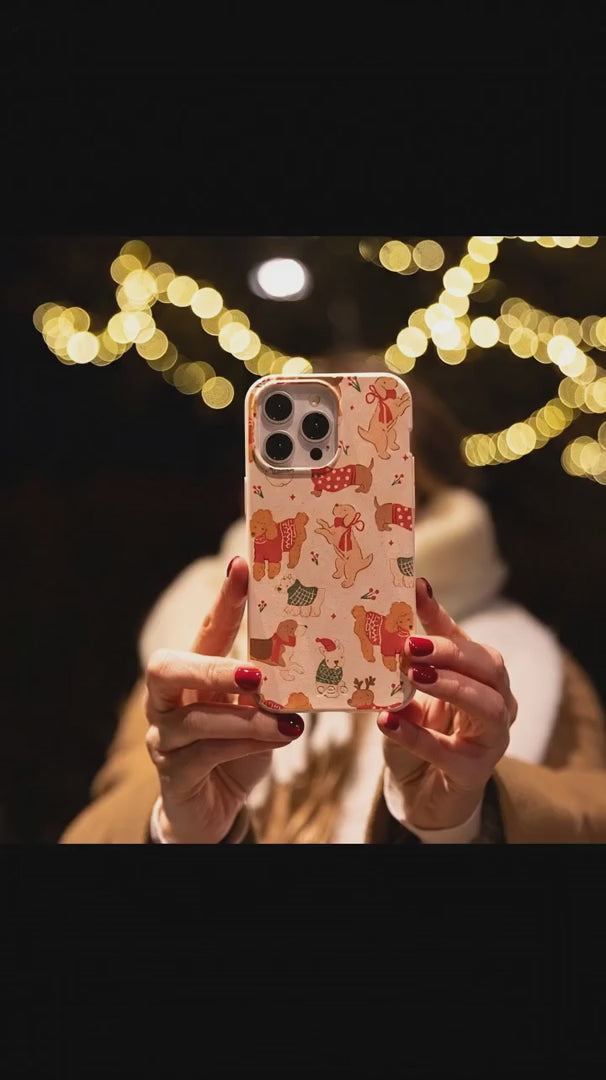 Seashell Jolly Doggos iPhone 15 Pro Case - Product video demonstration