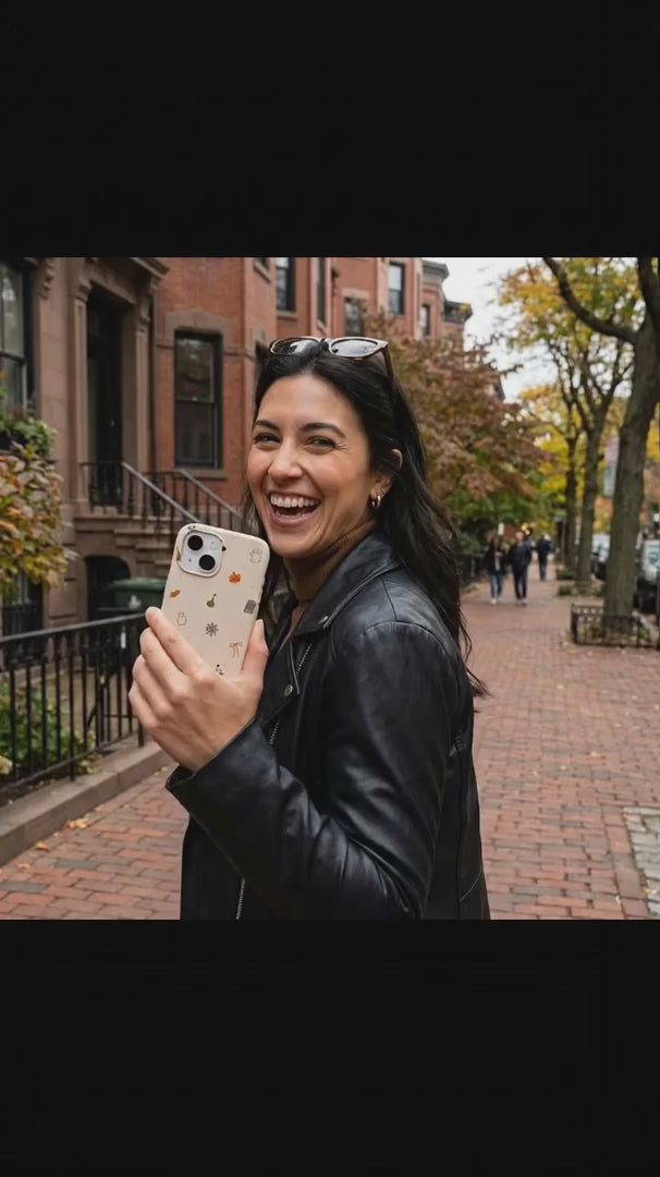 Seashell Mini Halloween iPhone 15 Pro Case - Product video demonstration