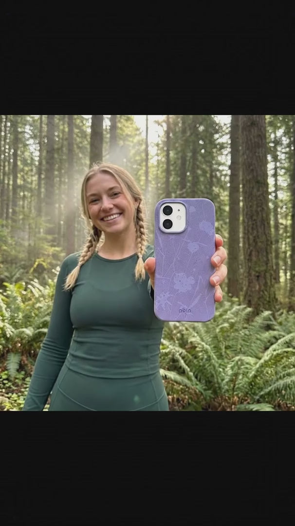 Lavender Wildflower Stitching iPhone 17 Pro Case - Product video demonstration