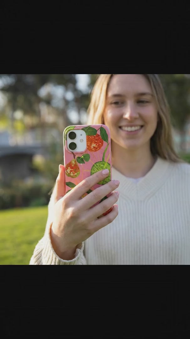 Bubblegum Pink Disco Fruity iPhone 16 Case - Product video demonstration