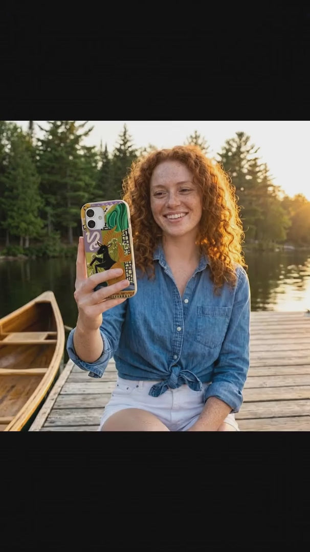 Seashell Capricorn Sea Goat iPhone 15 Pro Case - Product video demonstration