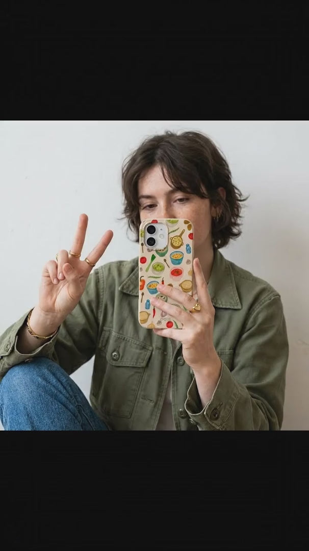 Seashell Cozy Bowls iPhone 16 Case - Product video demonstration