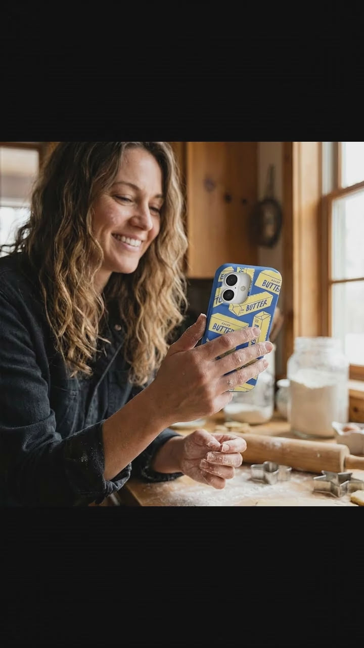 Electric Blue Butter Love iPhone 17 Case - Product video demonstration