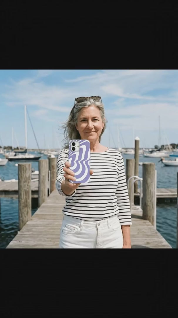 Lavender Flutter Right iPhone 16 Pro Max Case - Product video demonstration