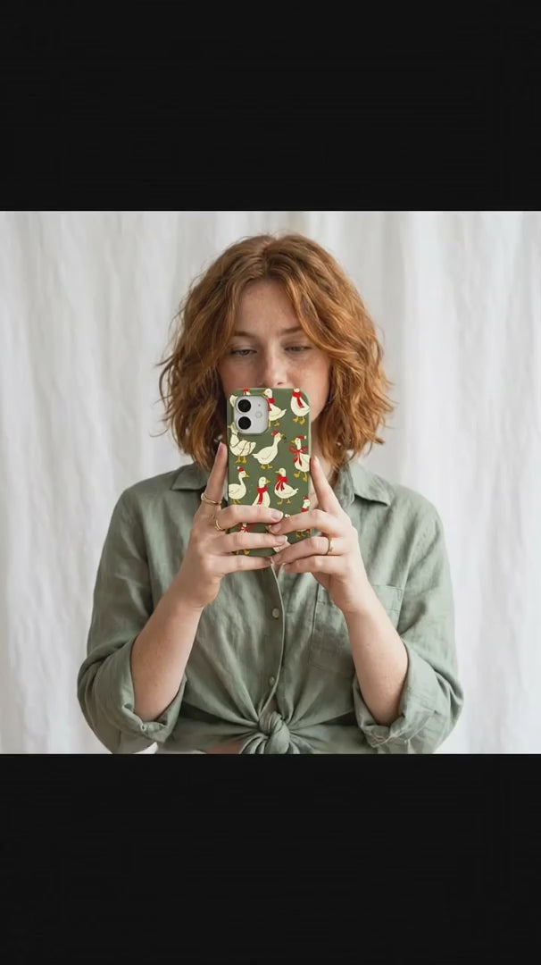 Forest Floor Duck the Halls iPhone 15 Case - Product video demonstration