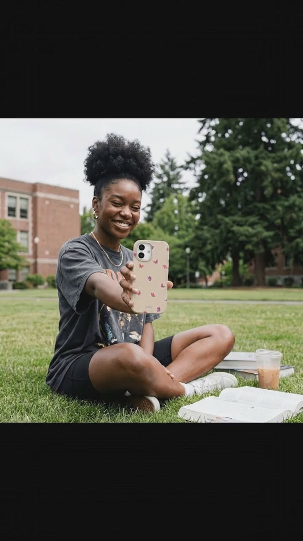 Seashell Lil Flutters iPhone 15 Case - Product video demonstration