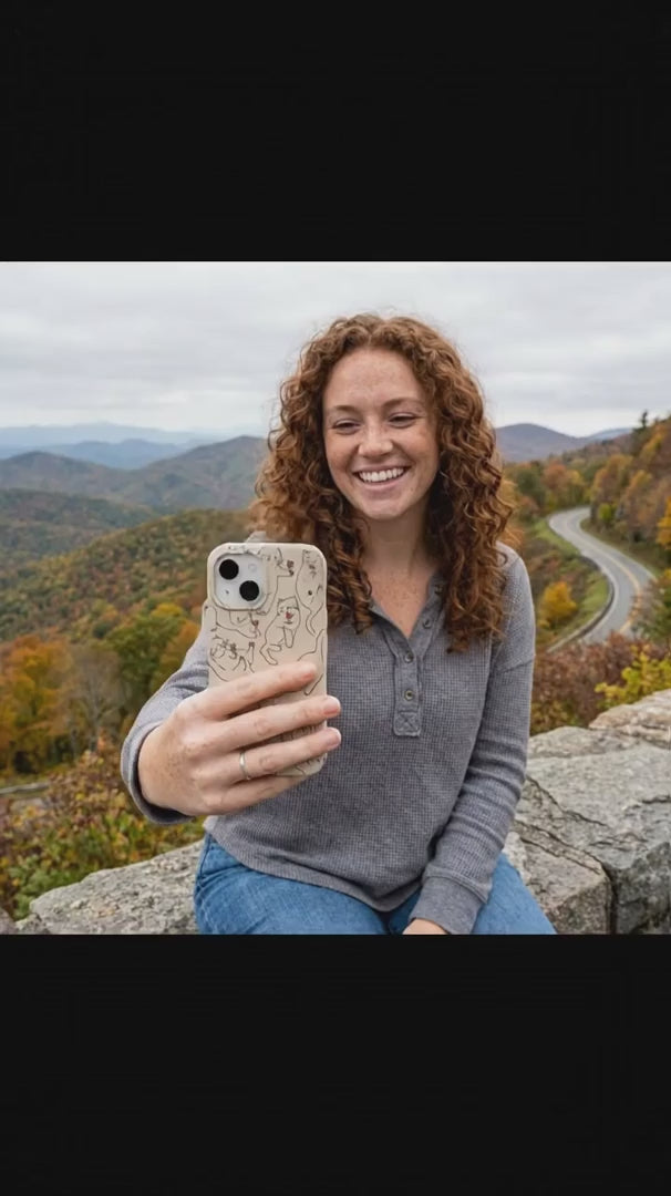 London Fog Purr and Pour iPhone 15 Pro Case - Product video demonstration