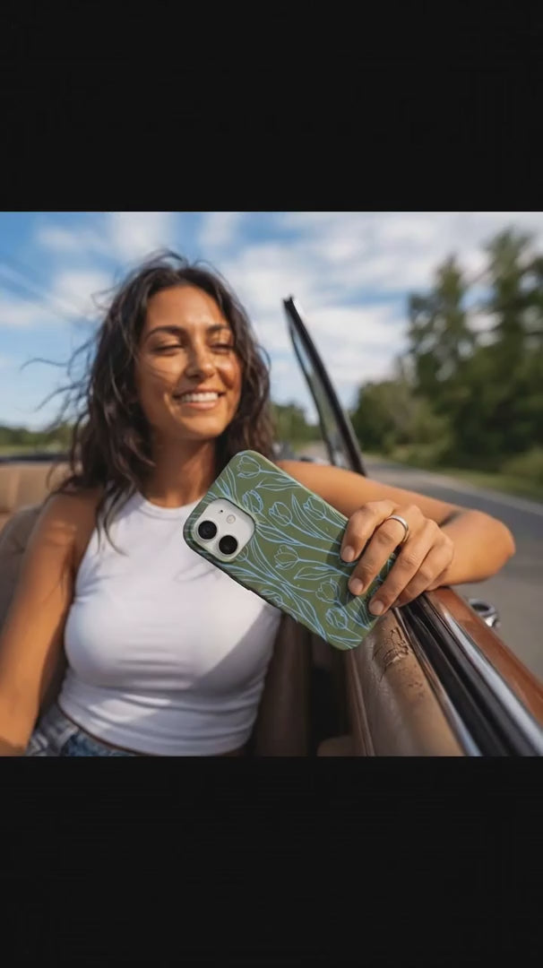 Forest Floor Tulip Dreams iPhone 16 Pro Max Case - Product video demonstration