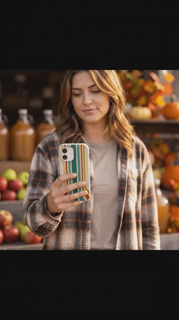 London Fog Retro Lines iPhone 16 Pro Case - Product video demonstration