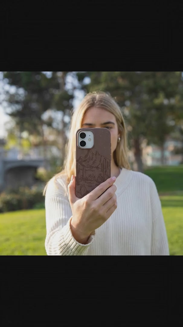 Chocolate Brown Desert Run iPhone 16 Pro Max Case - Product video demonstration