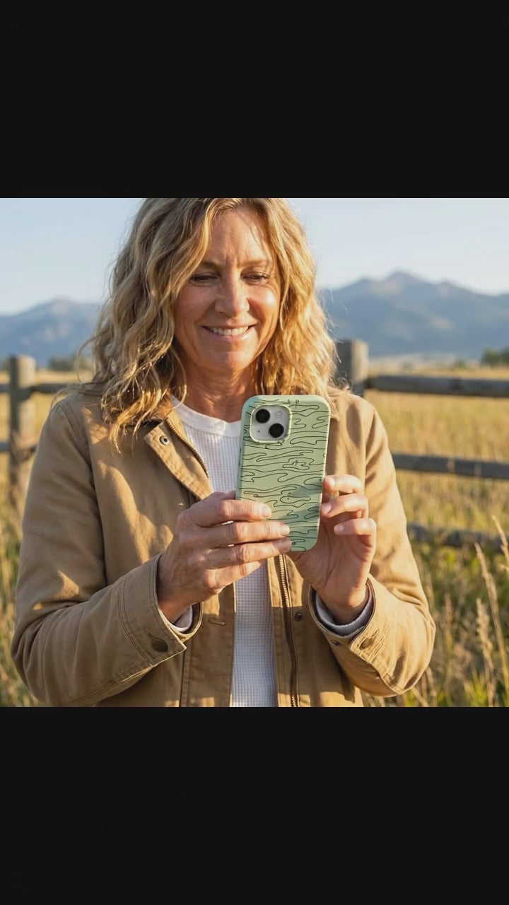 Sage Green Fairway iPhone 17 Case - Product video demonstration