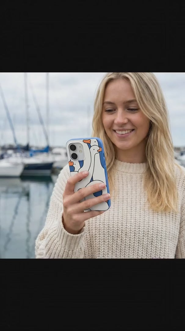 Electric Blue Silly Goose iPhone 16 Pro Case - Product video demonstration