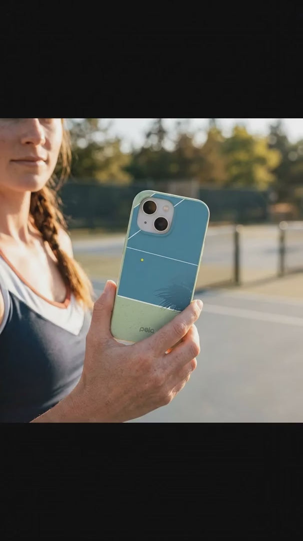 Sage Green Tennis Court iPhone 17 Pro Case - Product video demonstration