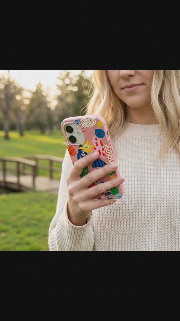 Bubblegum Pink Daydreaming iPhone 16 Case - Product video demonstration