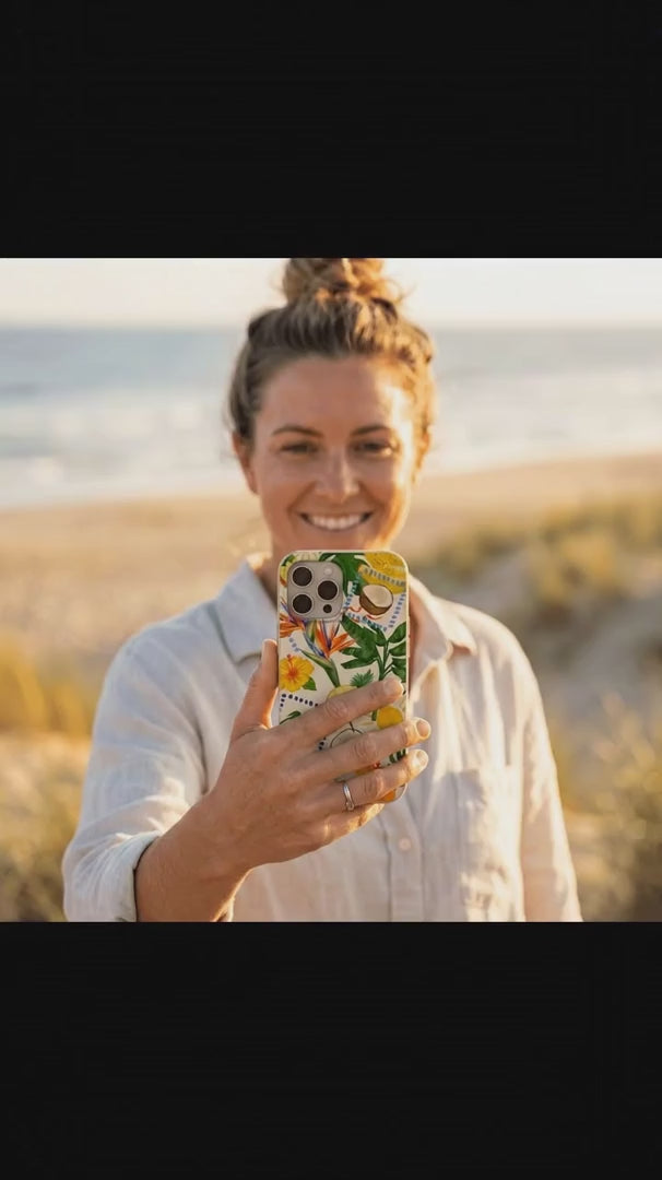 Seashell Tropics iPhone 17 Pro Case - Product video demonstration