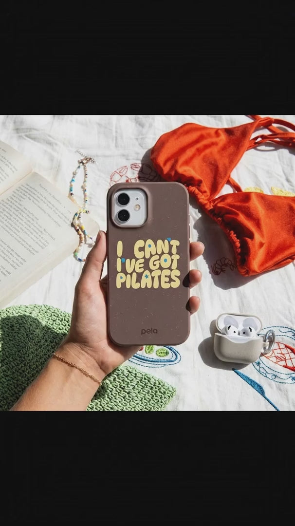 Chocolate Brown Ive got Pilates iPhone 11 Pro Case