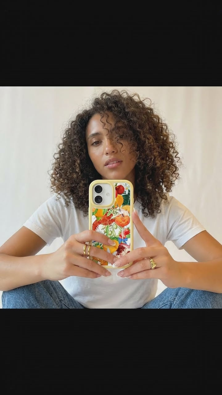 Clear Mediterranean Summers iPhone 17 Case With Sunbeam Ridge (MagSafe included) - Product video demonstration