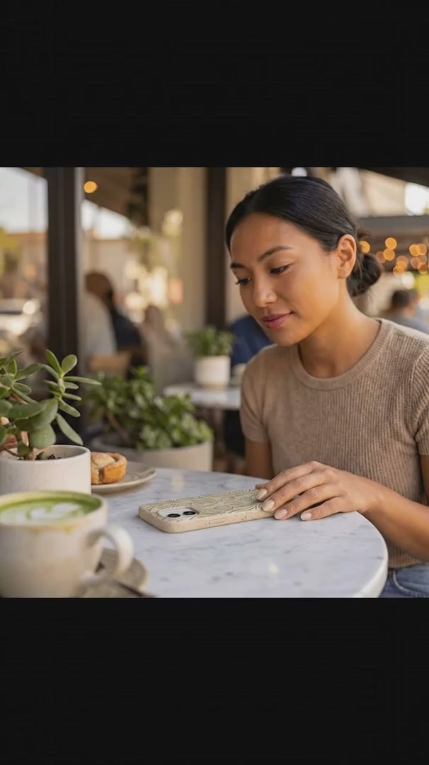 Seashell Floral Flow iPhone 15 Pro Case - Product video demonstration