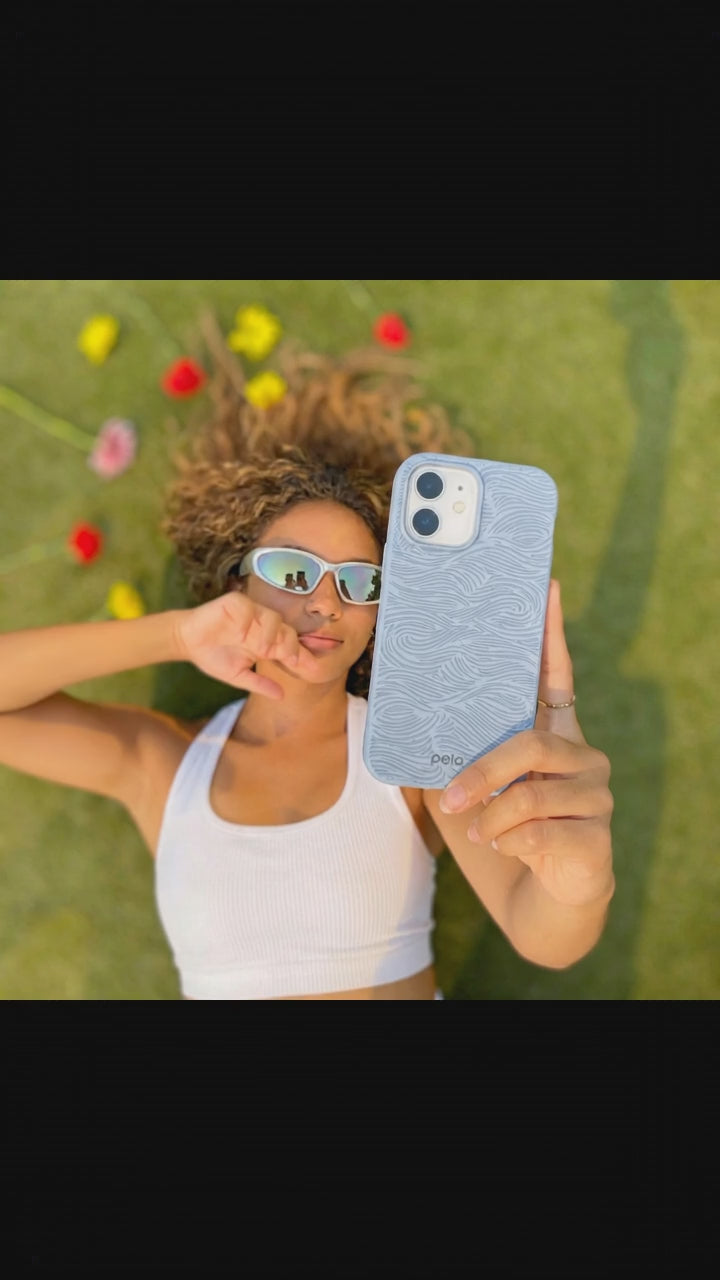 Powder Blue Ebb and Flow iPhone 17 Case - video